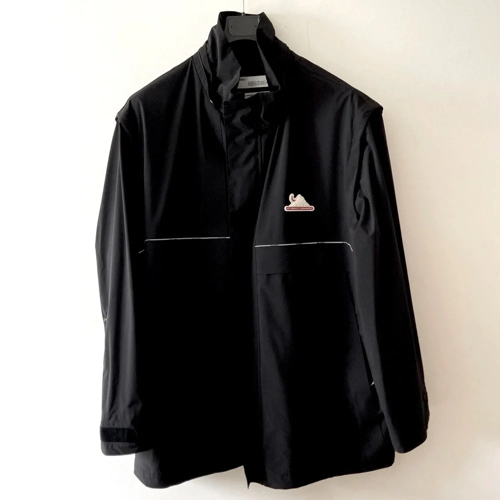Off-White Equipment Black Technical Shell Jacket Windbreaker Water Repellent L - Picture 7 of 16